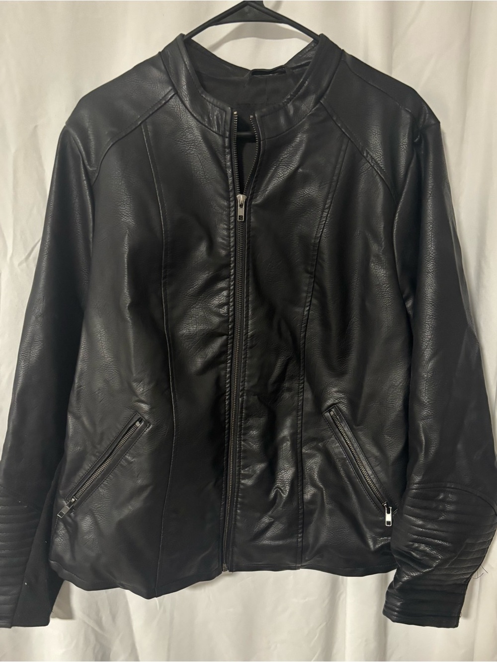 Torrid Women's Black Faux Leather Zip-Front Jacket